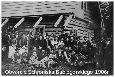 Pierwsze drewniane polskie schronisko turystyczne na Markowych Szczawinach z 1906 roku